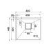 Кухонная мойка Fabiano Quadro 49 R10 (49x44) 1,20 мм