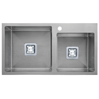 Кухонная мойка Fabiano Quadro TOP 78*2 R10 (78x49) 1,20 мм