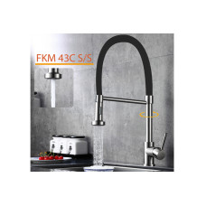 Смеситель кухонный Fabiano FKM 43C S/Steel Inox 