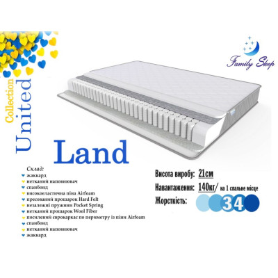 Матрац Land United collection